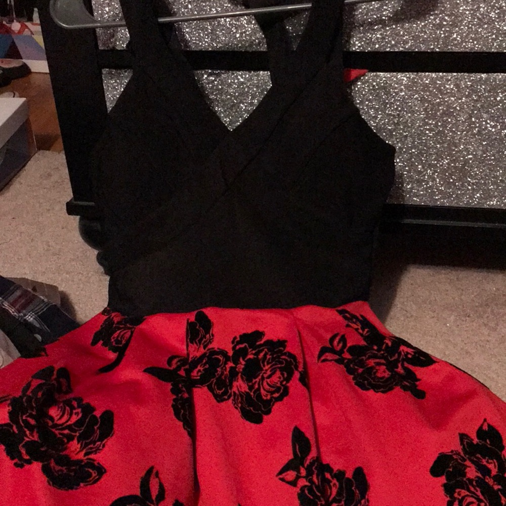 Formal dark floral dress